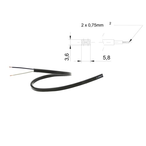 CABLE 2X0,75mm2 RECTANGULAR