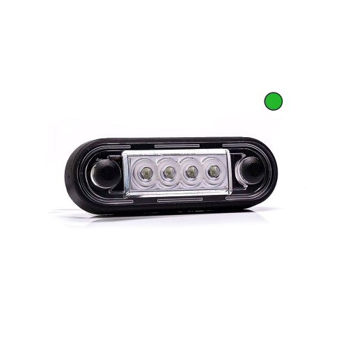 PILOTO LED LUZ VERDE ABS 12/24V FRISTOM FT-073 ZIEL LED