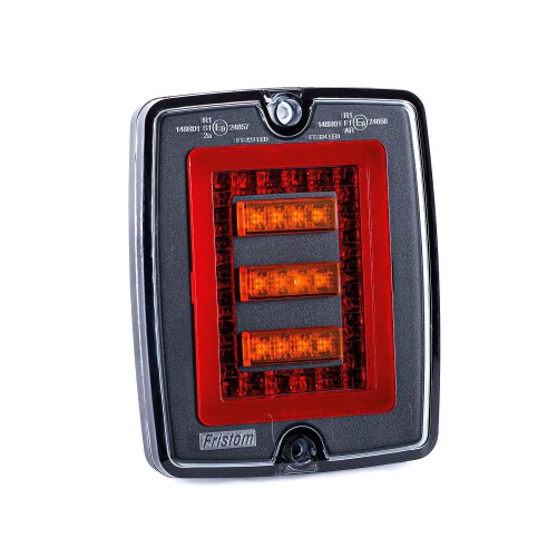 Piloto Trasero LED Empotrable – Posición, Freno, Intermitente – 12/24V – Cable 1m – Homologado R1, S1, 2a – Fristom FT-323 LED