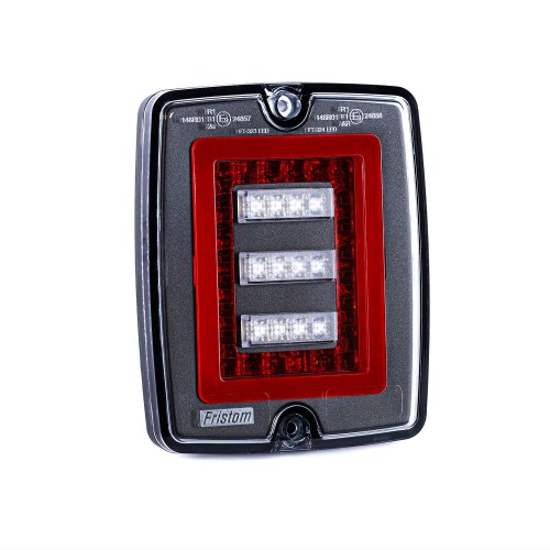 Piloto Trasero LED Empotrable – Posición, Niebla, Marcha Atrás – 12/24V – Cable 1m – Homologado R1, F1, AR – Fristom FT-324 LED