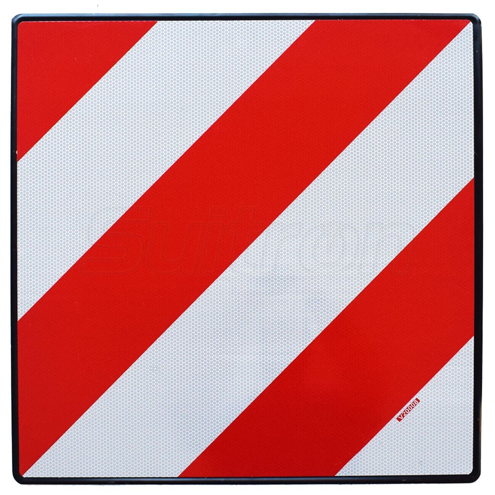 PLACA REFLECTANTE V-20 HOMOLOGADA PARA SEÑALIZACIÓN DE CARGAS SOBRESALIENTES
