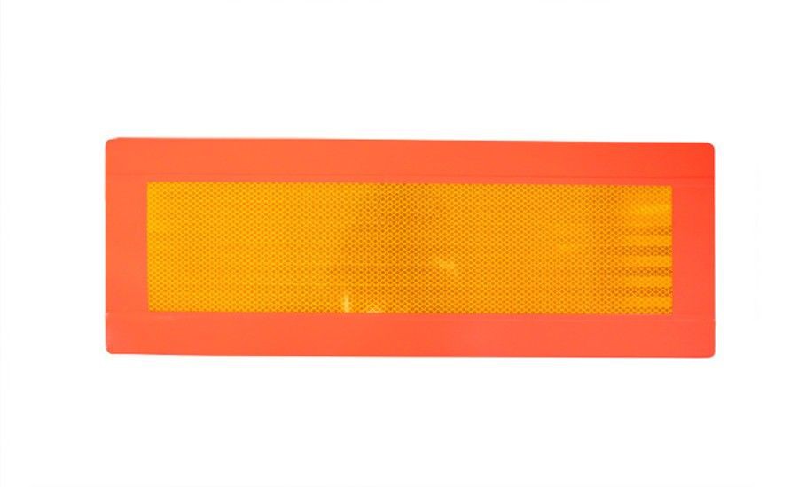 PLACA REFLECTANTE V-6 VHÍCULO LARGO 565x200mm