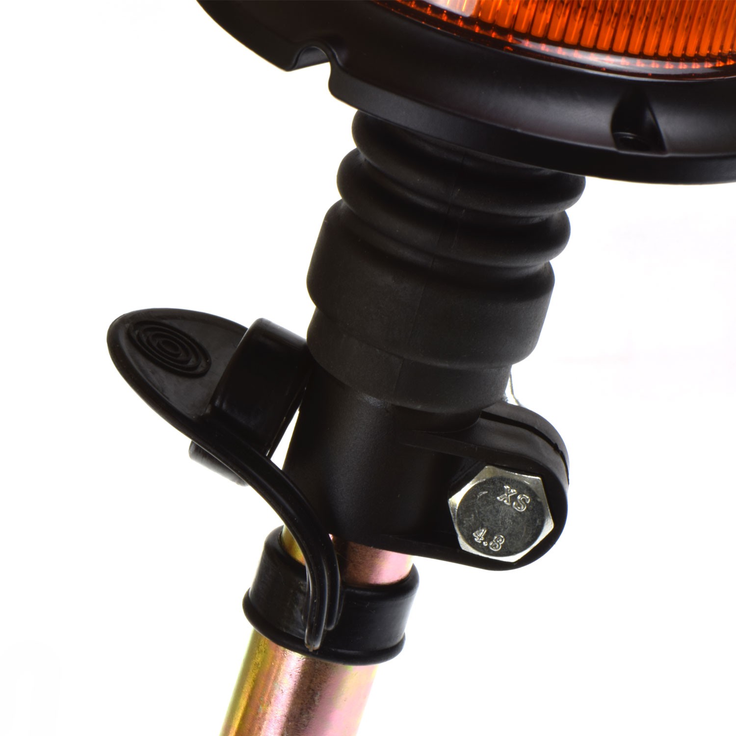 BASE METÁLICA PARA FARO ROTATIVO CON BASE FLEXIBLE CONECTOR DIN 14620