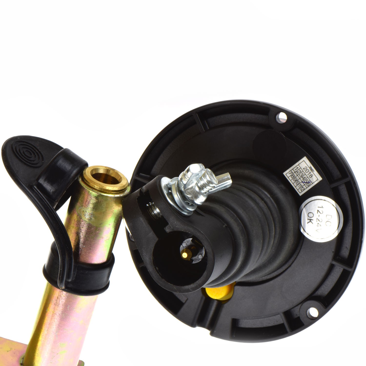 BASE METÁLICA PARA FARO ROTATIVO CON BASE FLEXIBLE CONECTOR DIN 14620
