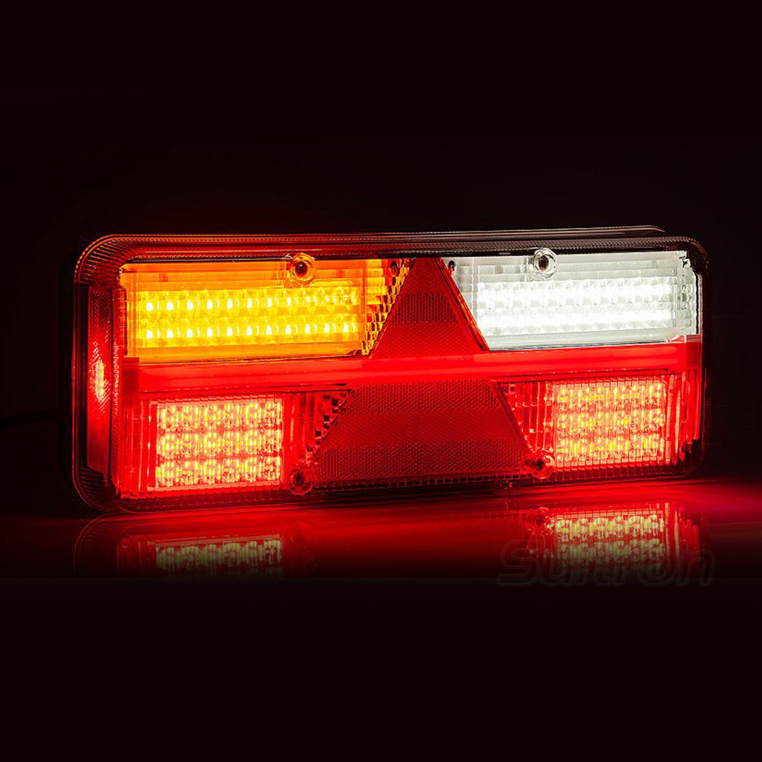 PILOTO TRASERO LED 6 / 7 FUNCIONES 12/24V INDICADOR DINÁMICO FRISTOM FT-500 LED KINGPOINT