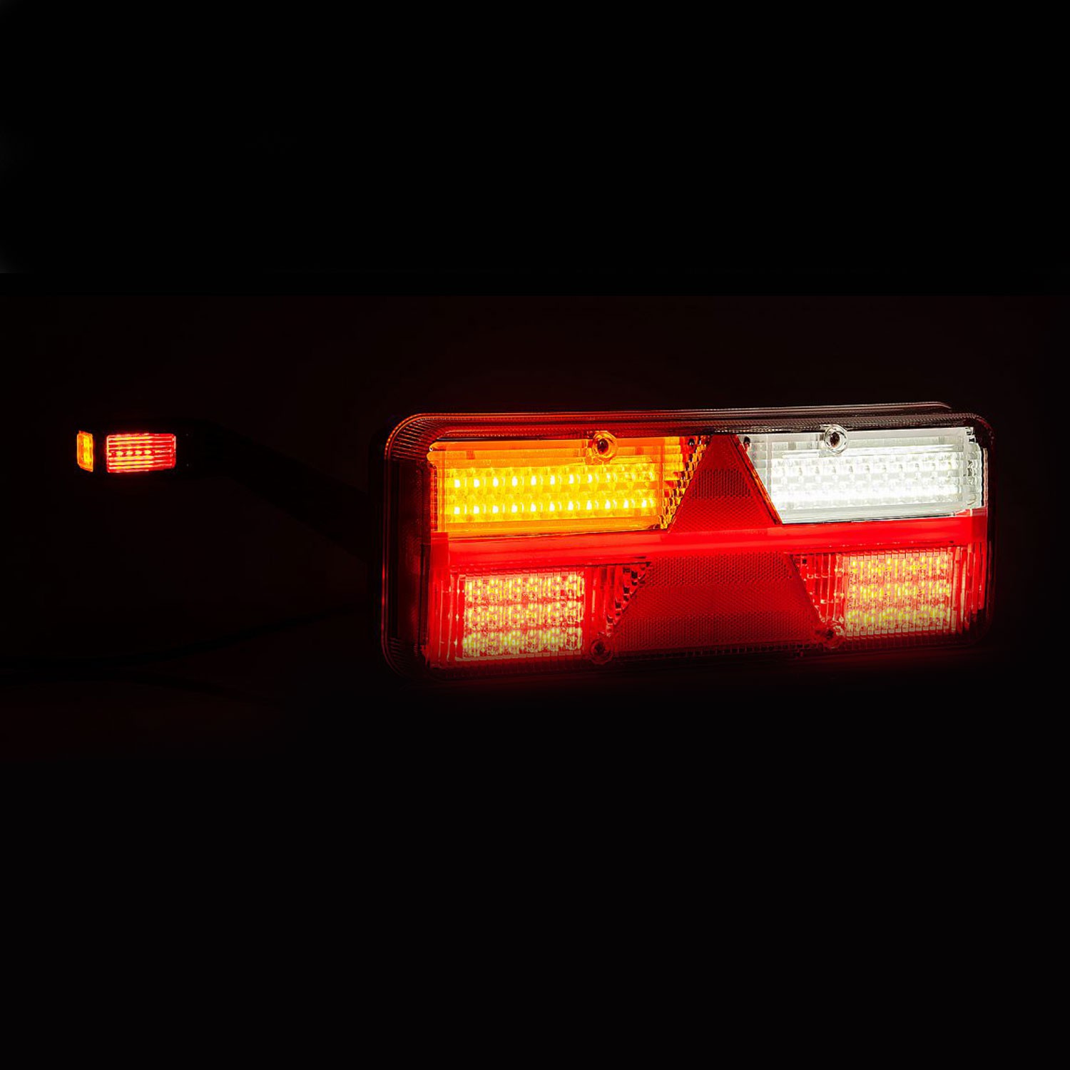 PILOTO TRASERO LED 6 / 7 FUNCIONES 12/24V INDICADOR DINÁMICO FRISTOM FT-500 LED + FT-145 LED