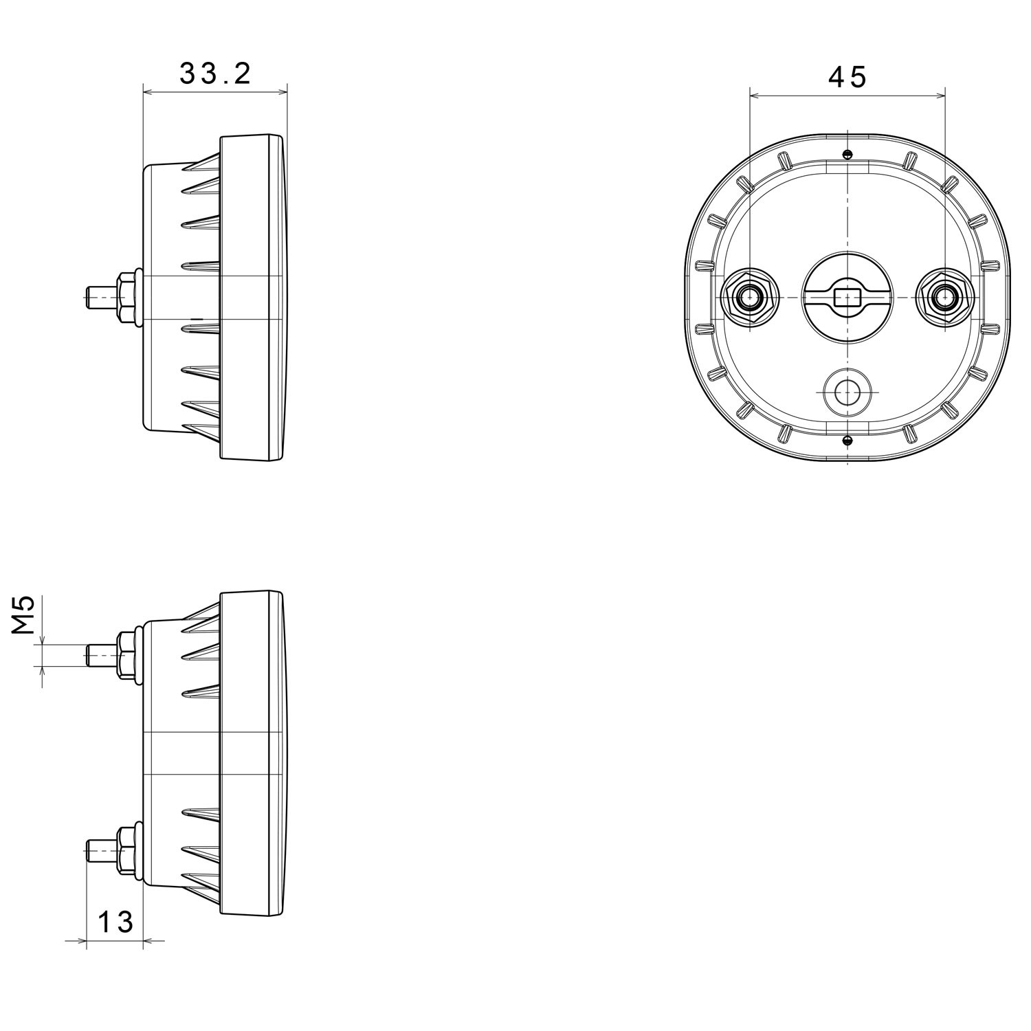 PILOTO NIEBLA LED 12/36V FRISTOM FT-400 LED
