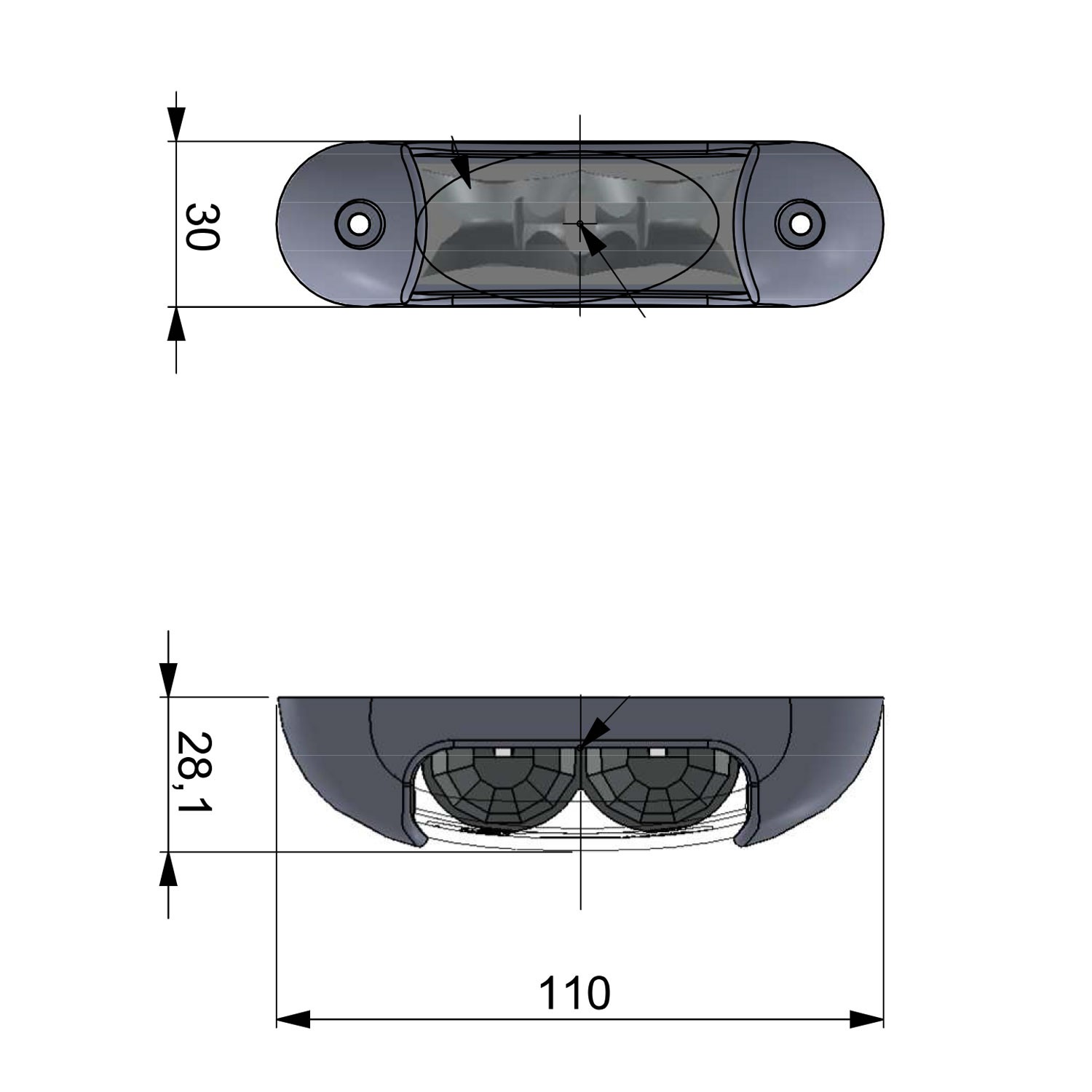 PILOTO INDICADOR DE DIRECCIÓN LED 12/24V CAT. 5 HORPOL HOR 83 LKD 2290