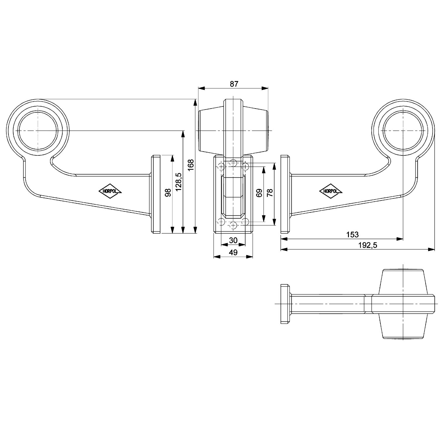 PILOTO LATERAL LED 2 FUNCIONES 12/24V HORPOL HOR 102B