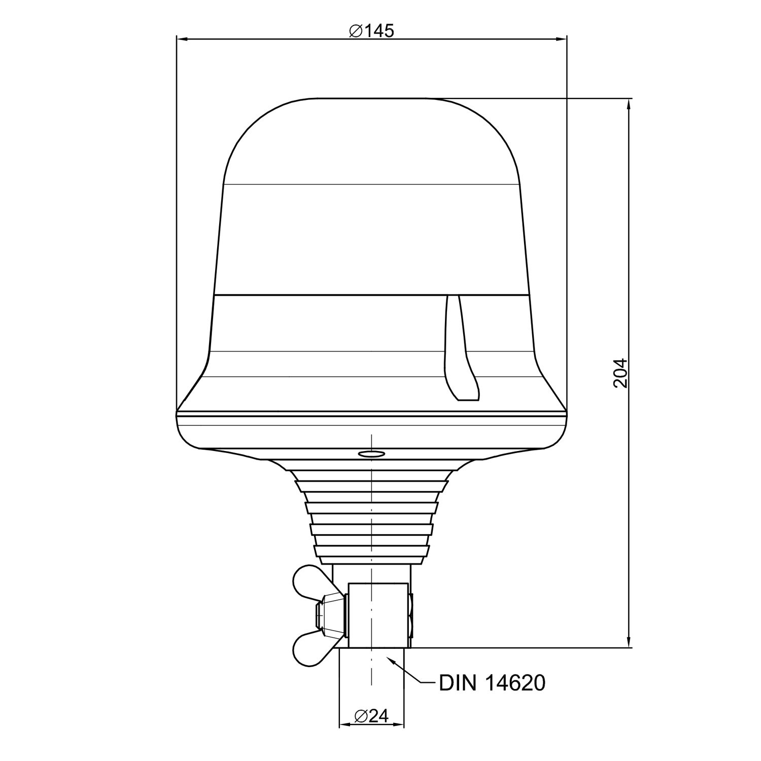 FARO DESTELLANTE LED BASE FLEXIBLE 12/55V FRISTOM FT-150 DF N LED PI