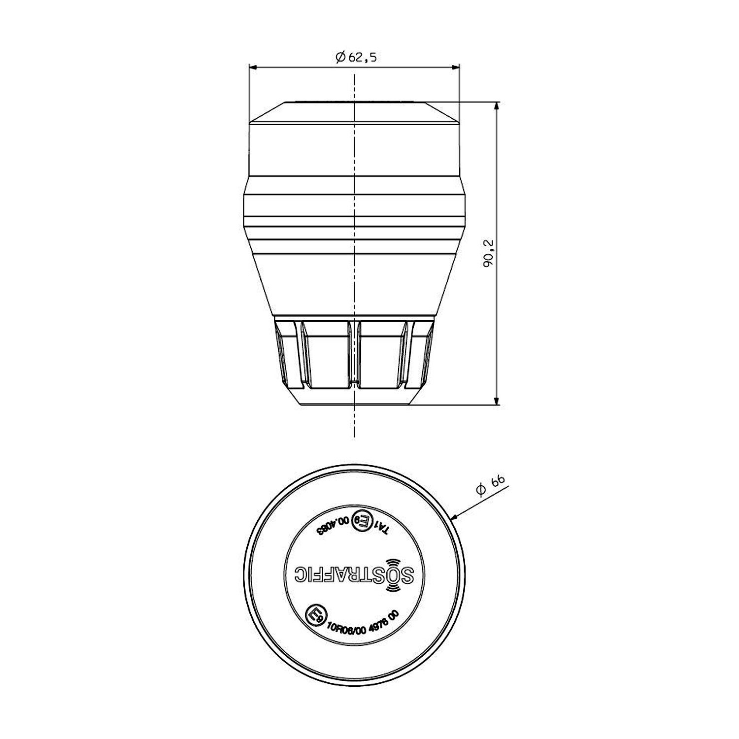 FARO DESTELLANTE LED NANOROT BASE TUBO 12/24V RV0246.00