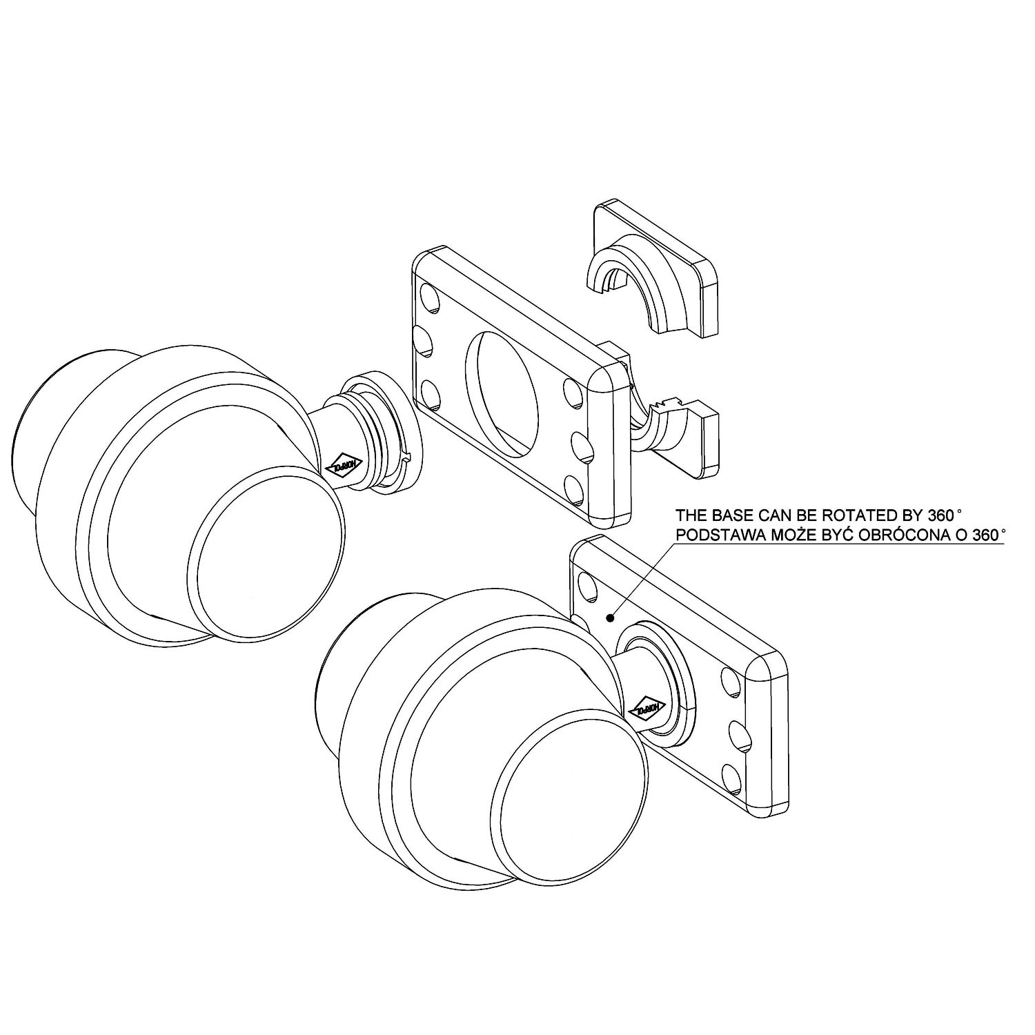 PILOTO LATERAL LED 2 FUNCIONES 12/24V HORPOL LD 2622/GRAPHITE