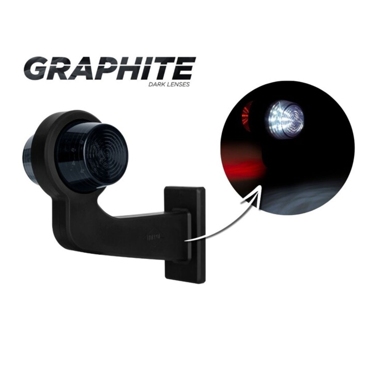 PILOTO LATERAL LED 2 FUNCIONES 12/24V HORPOL HORPOL LD 2586/2587 GRAPHITE