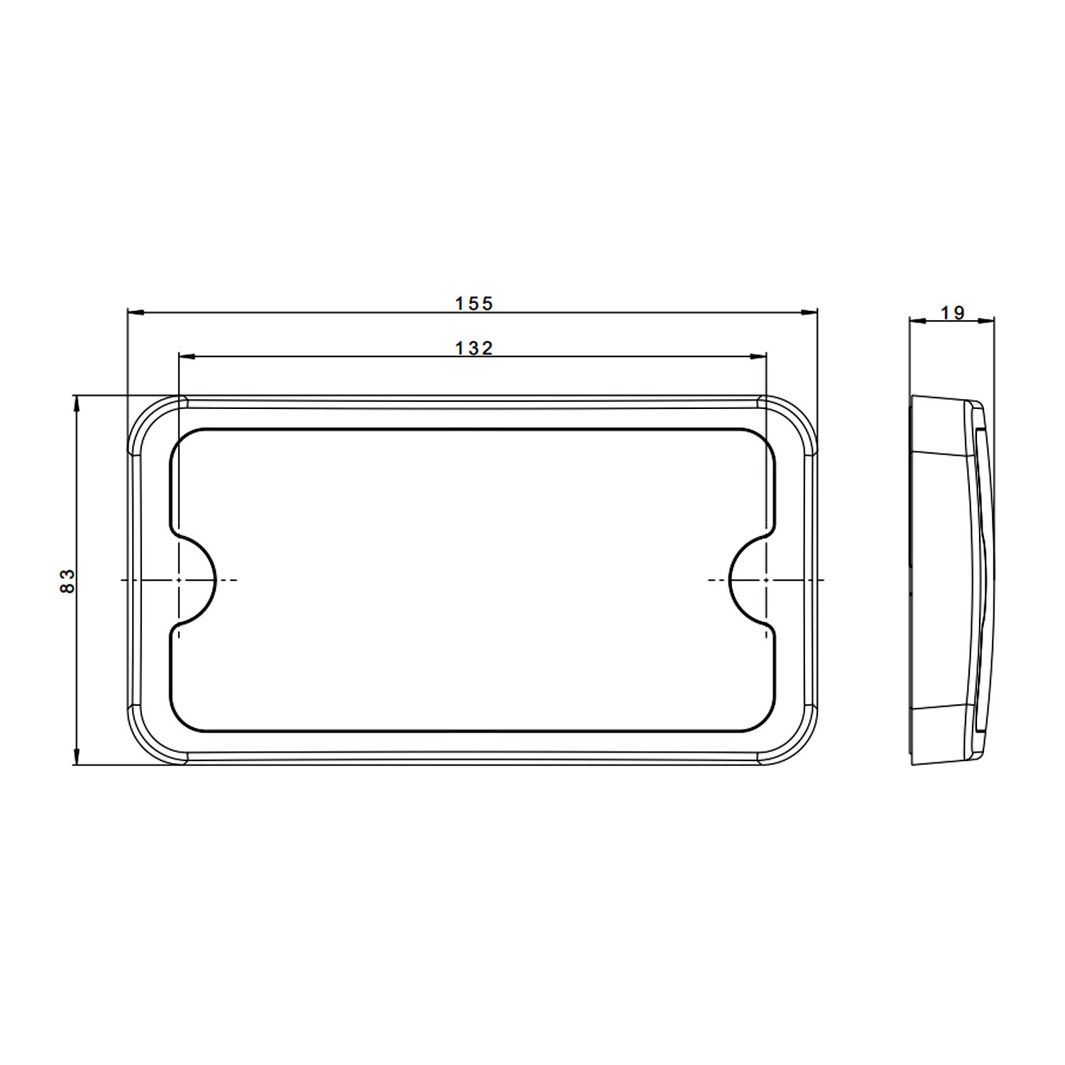 PILOTO INTERIOR LED 12/24V 1000LM FRISTOM FT-162 LED ADR