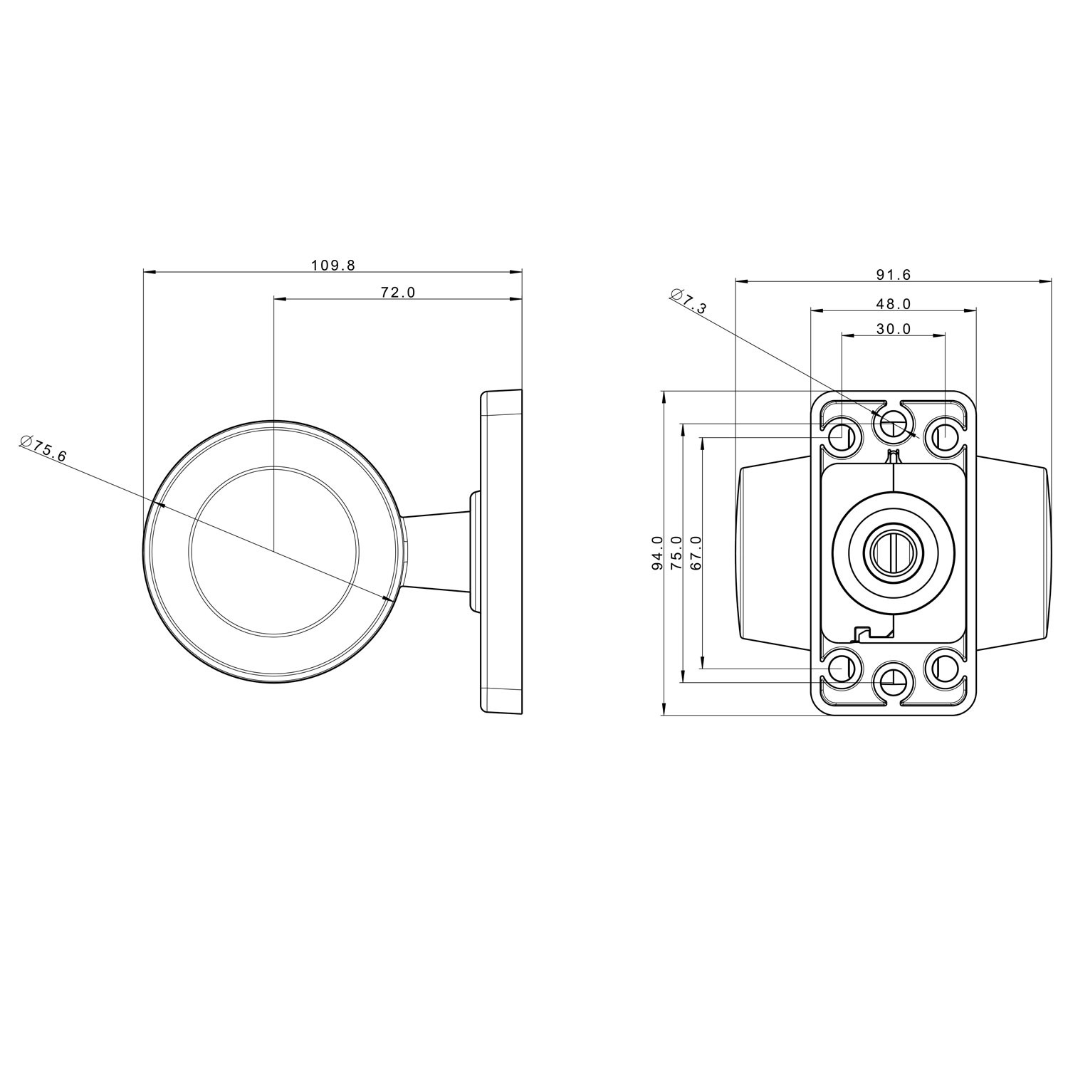 PILOTO LATERAL LED 2 FUNCIONES 12/24V FRISTOM FT-147 A C/Z LED