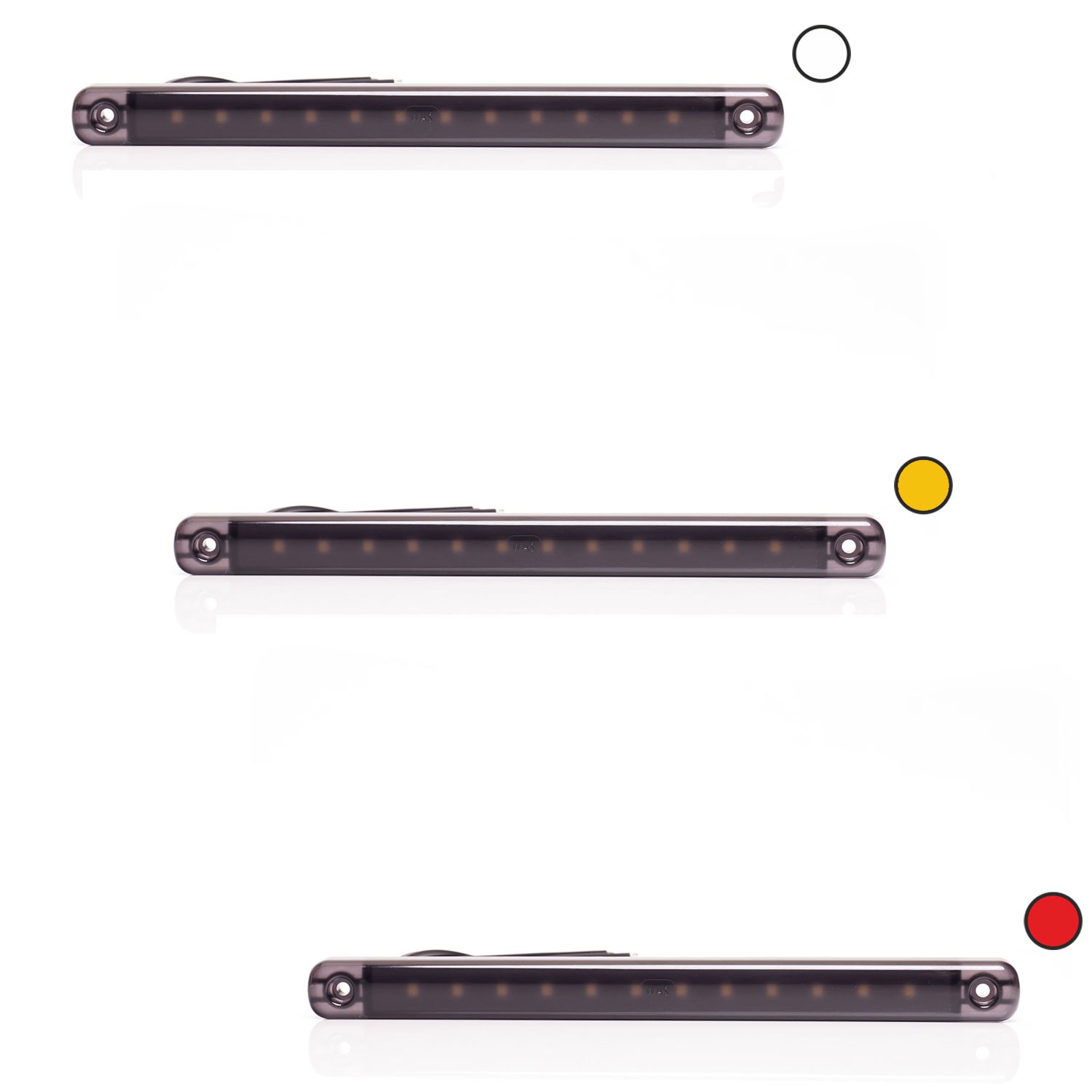 PILOTO POSICIÓN DELANTERO, TRASERO Y LATERAL LED 12/24V WAS W276 BLACK 2340 2341 2342