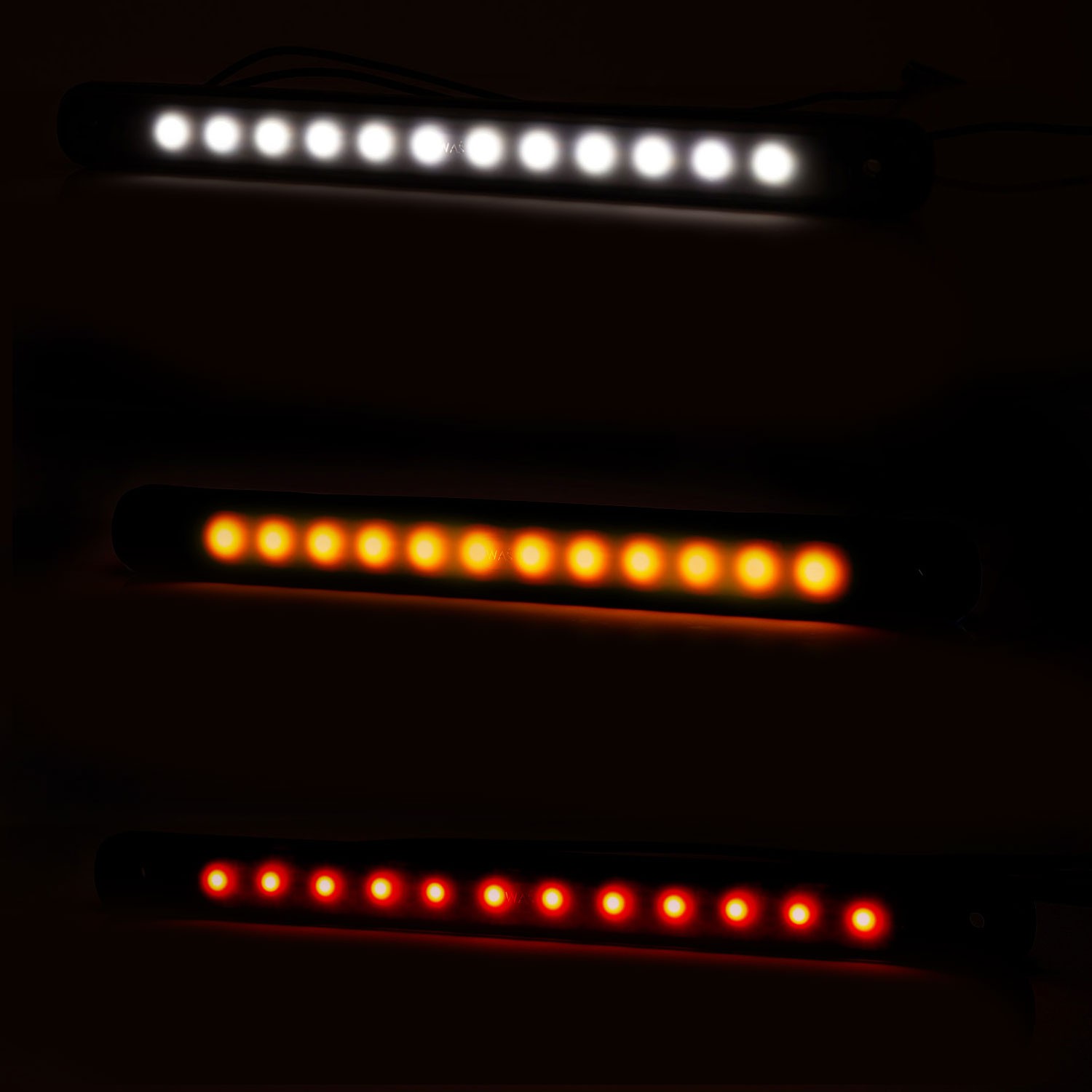 PILOTO POSICIÓN DELANTERO, TRASERO Y LATERAL LED 12/24V WAS W276 BLACK 2340 2341 2342