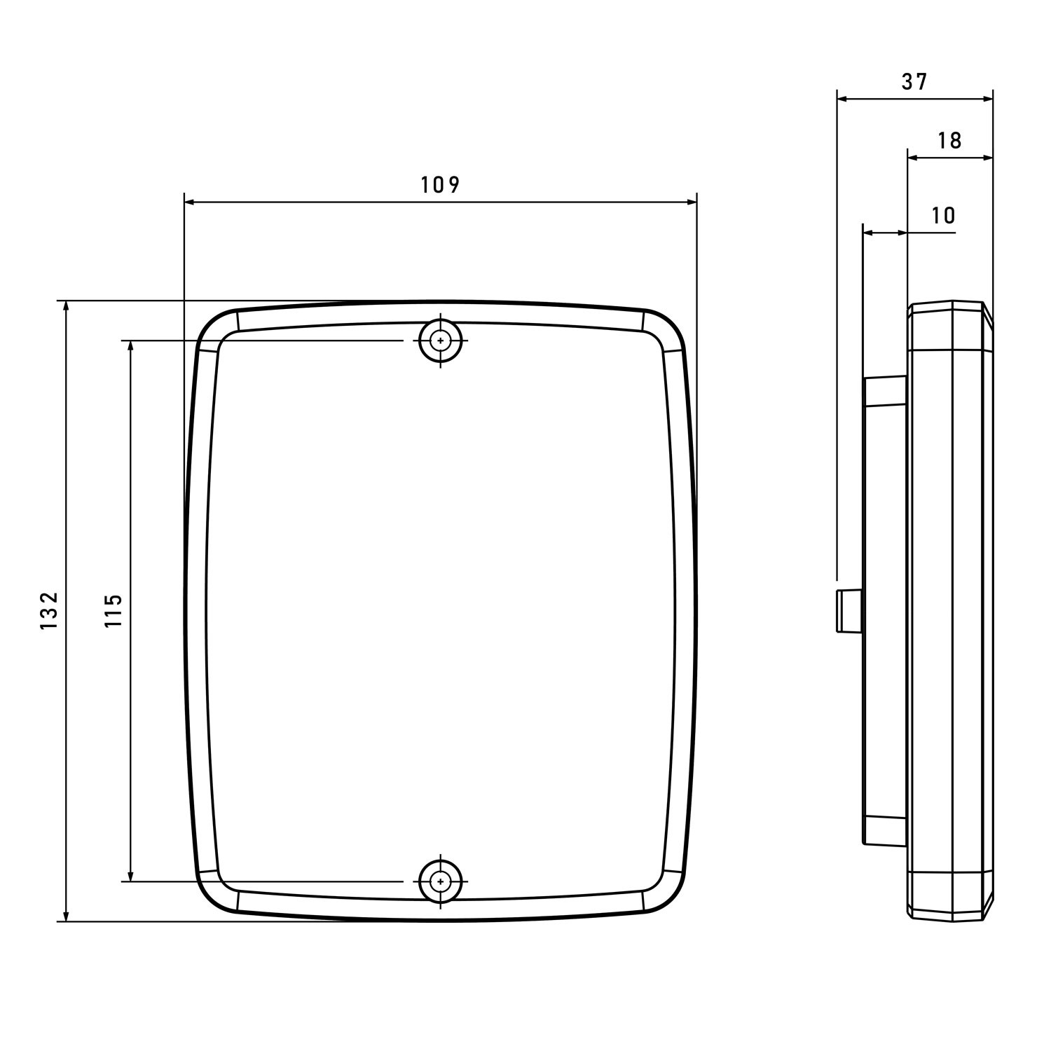 Piloto Trasero LED Empotrable – Posición, Niebla, Marcha Atrás – 12/24V – Cable 1m – Homologado R1, F1, AR – Fristom FT-324 LED