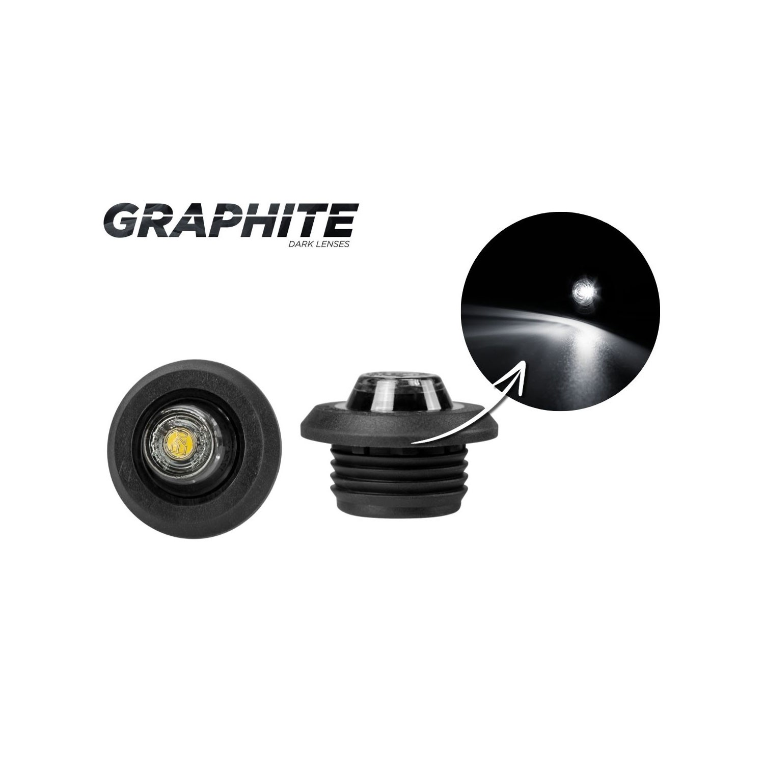 Piloto de Gálibo LED (Blanco, Rojo, Ámbar) 12/24V HORPOL HOR 109G Graphite