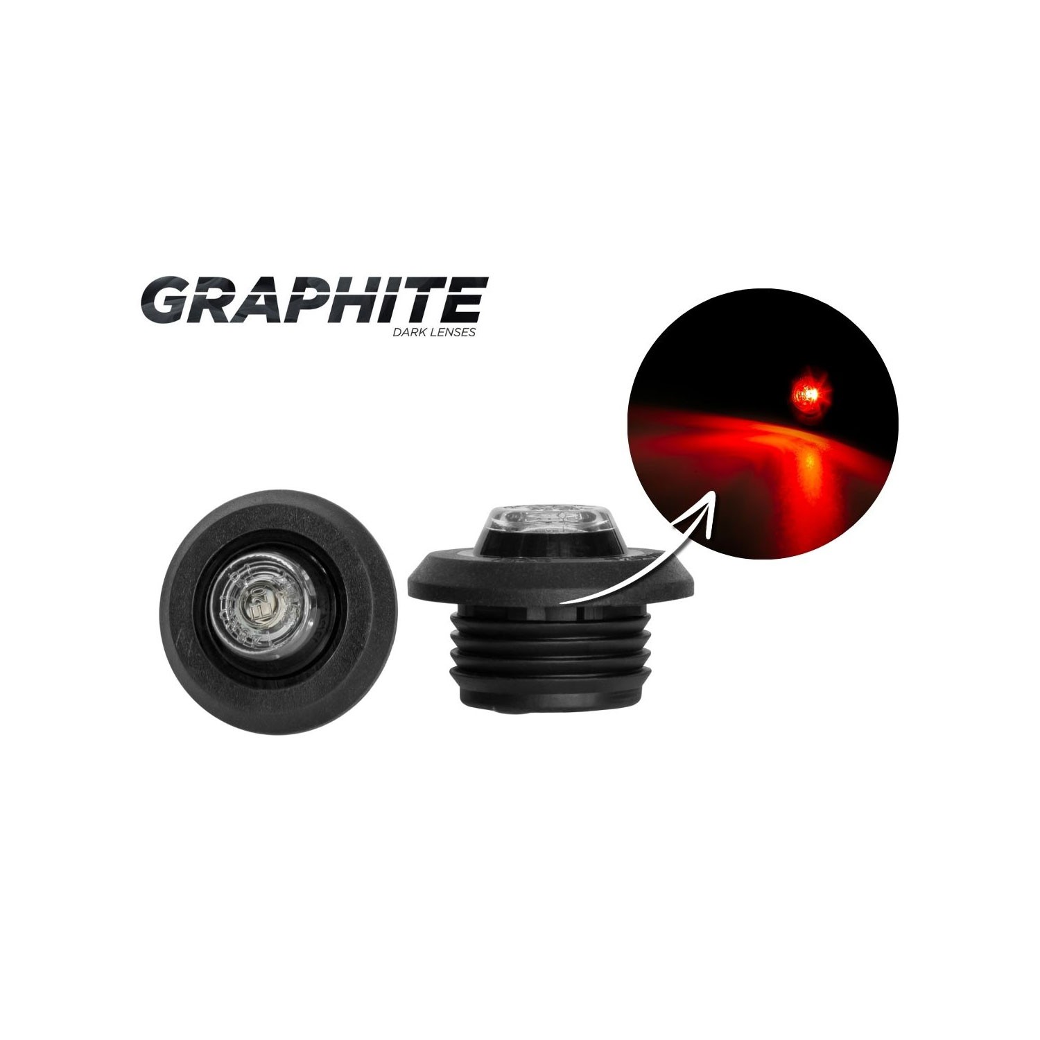 Piloto de Gálibo LED (Blanco, Rojo, Ámbar) 12/24V HORPOL HOR 109G Graphite